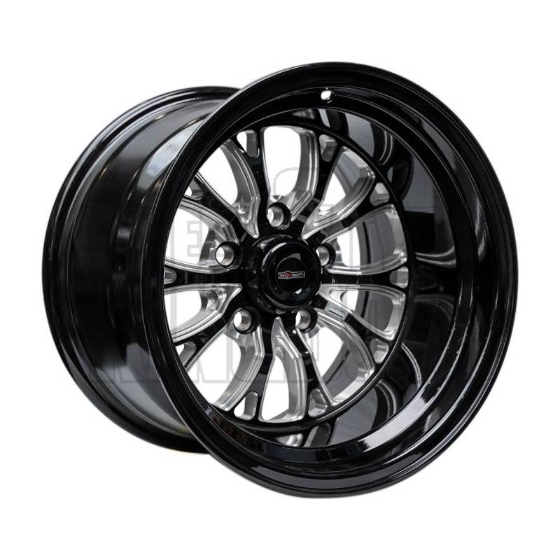 OUTLAW DRAG INTENSITY 15×8- 3″BS  DEEP – GLOSS BLACK MILLED 5X114.3 No No