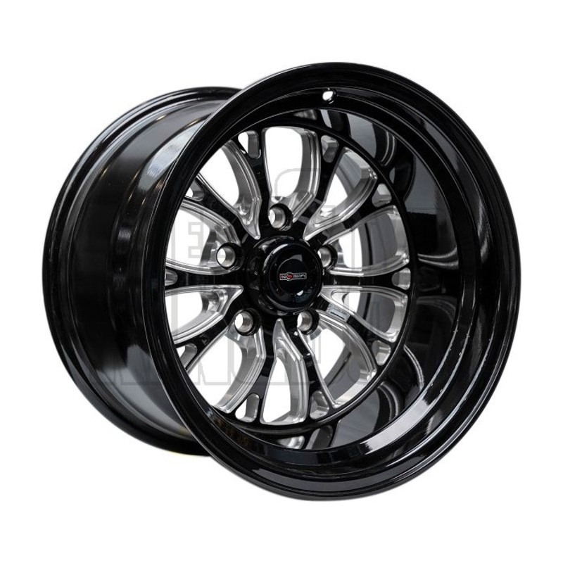 OUTLAW DRAG INTENSITY 15×8 DEEP – GLOSS BLACK MILLED 3″bs 5×114.3 No No
