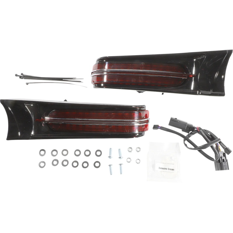 Ciro Filler Panel Lights – Red – Black 40049