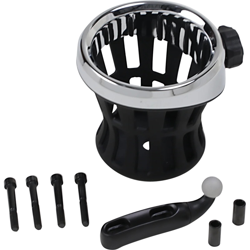Ciro Drink Holder – Perch Mount – Chrome/Black 50411
