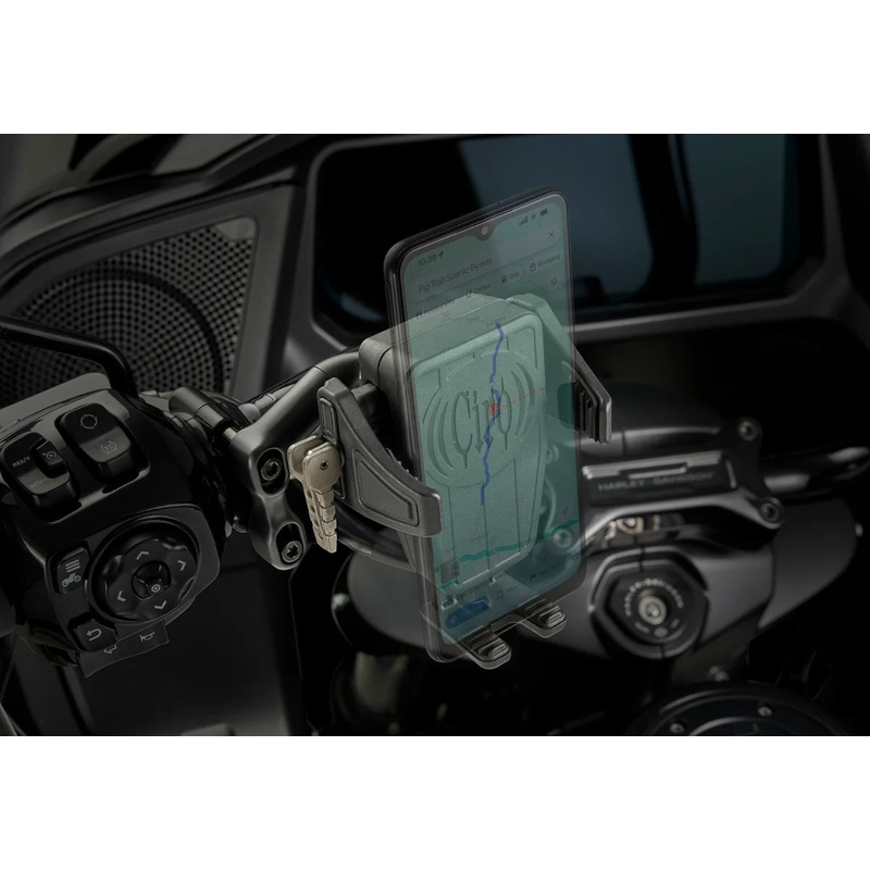 Ciro Phone Holder – Cybercharger – Gen 2 – Black – Black Offset Perch Mount 55311