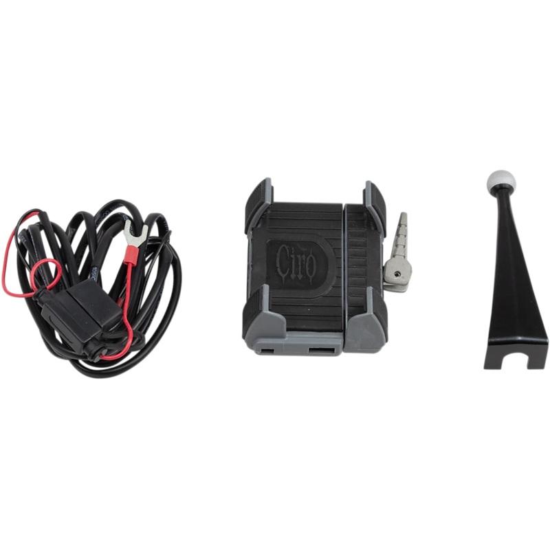 Ciro Premium Holder W/Charger – ’96-’13 FLHT 50216