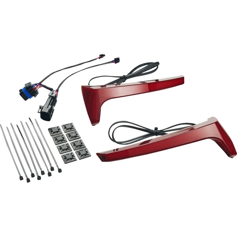 Ciro Saddlebag Lights – Red Lens – Red Turn Signal – Indian 4R110