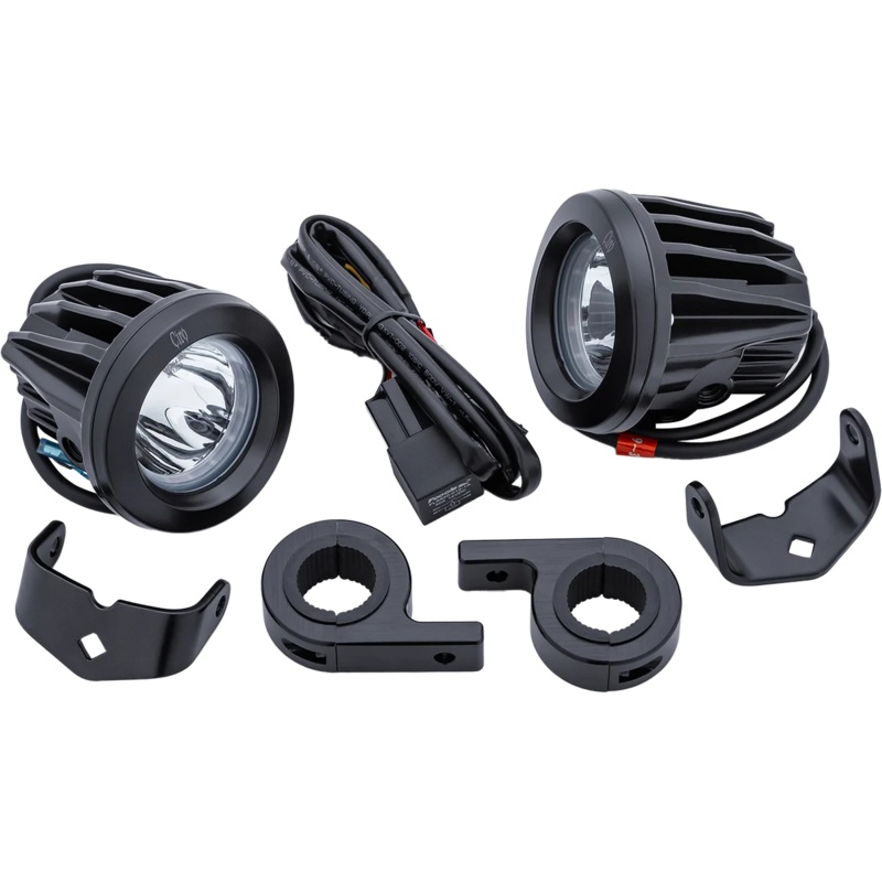 Ciro Spotlight w/ Engine Guard Mount – Black 45019