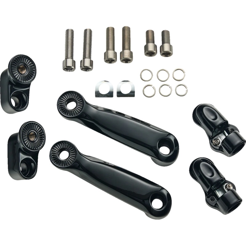 Ciro Adjustable RydeCulture Charles Chapa Peg Mounts – Passenger – Black – Indian 6R220