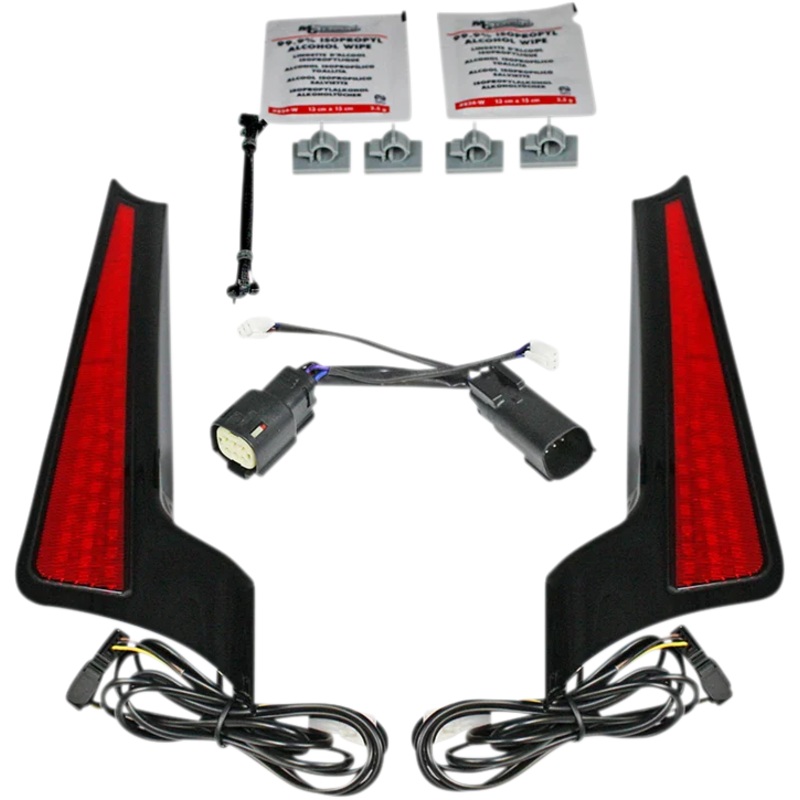 Custom Dynamics Fascia LED Light Panels – Black/Red CD-FASCIA-BCMRB