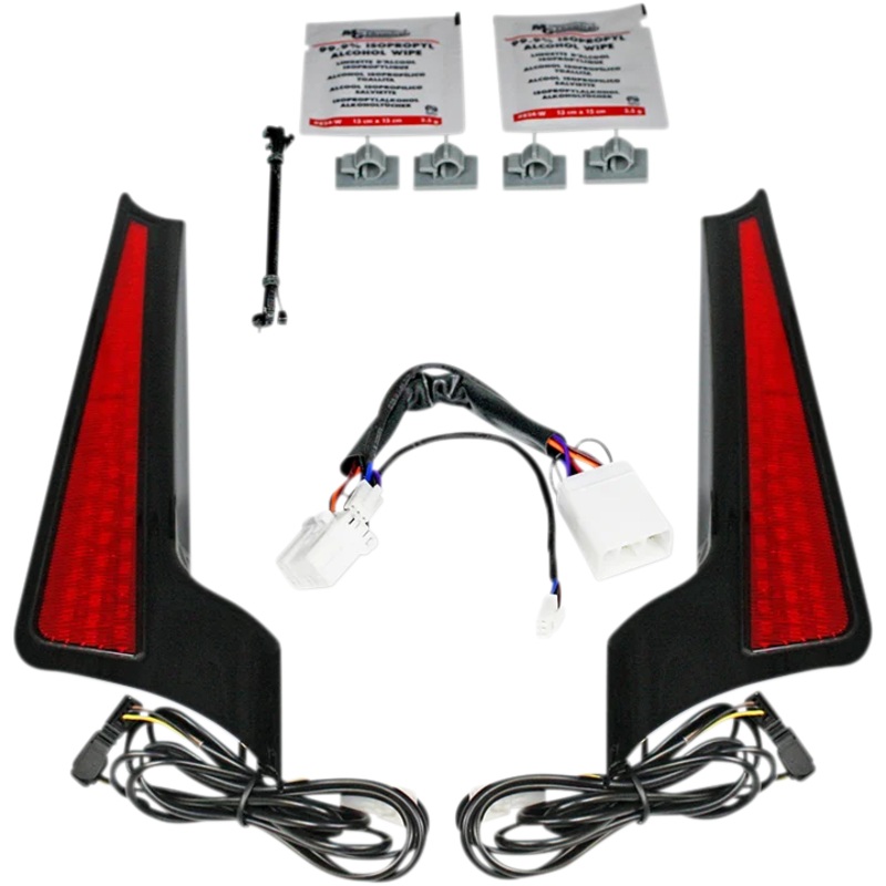 Custom Dynamics Fascia LED Light Panels – Black/Red CD-FASCIA-HD-RB