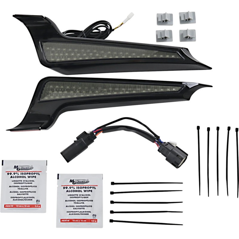 Custom Dynamics Fascia LED Light Panels – Black/Smoke CD-FASCIA-BCMSB