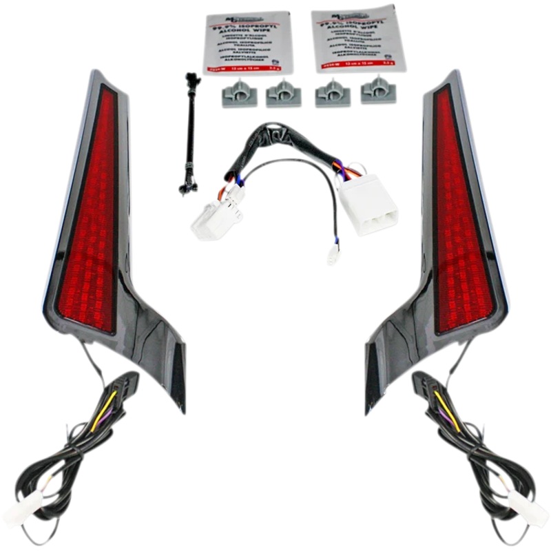 Custom Dynamics Fascia LED Light Panels – Chrome/Red CD-FASCIA-HD-RC
