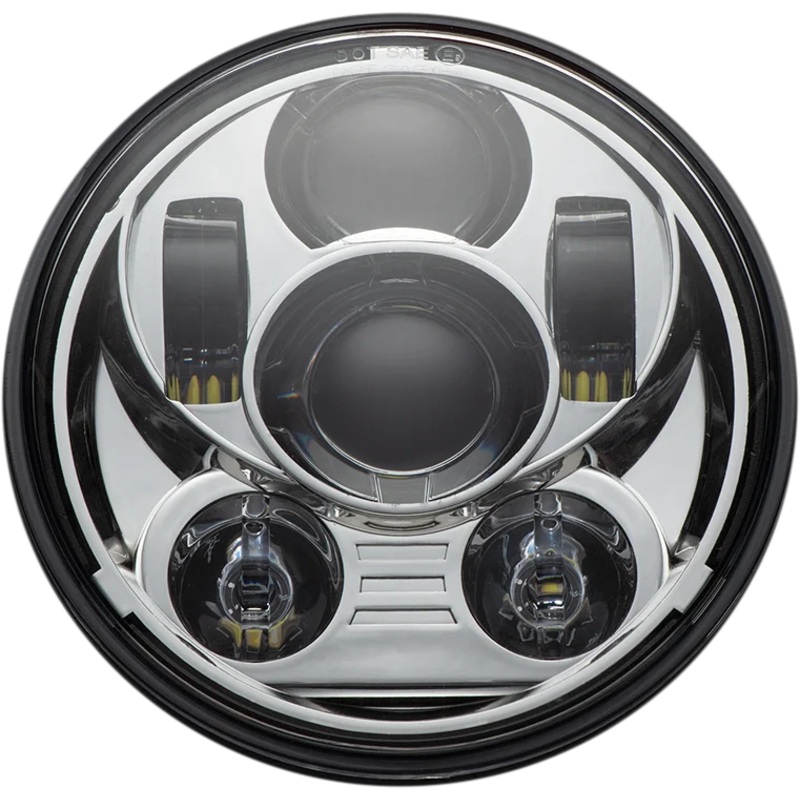 Custom Dynamics Headlamp – 5.75″ – LED – Chrome CD-575-C