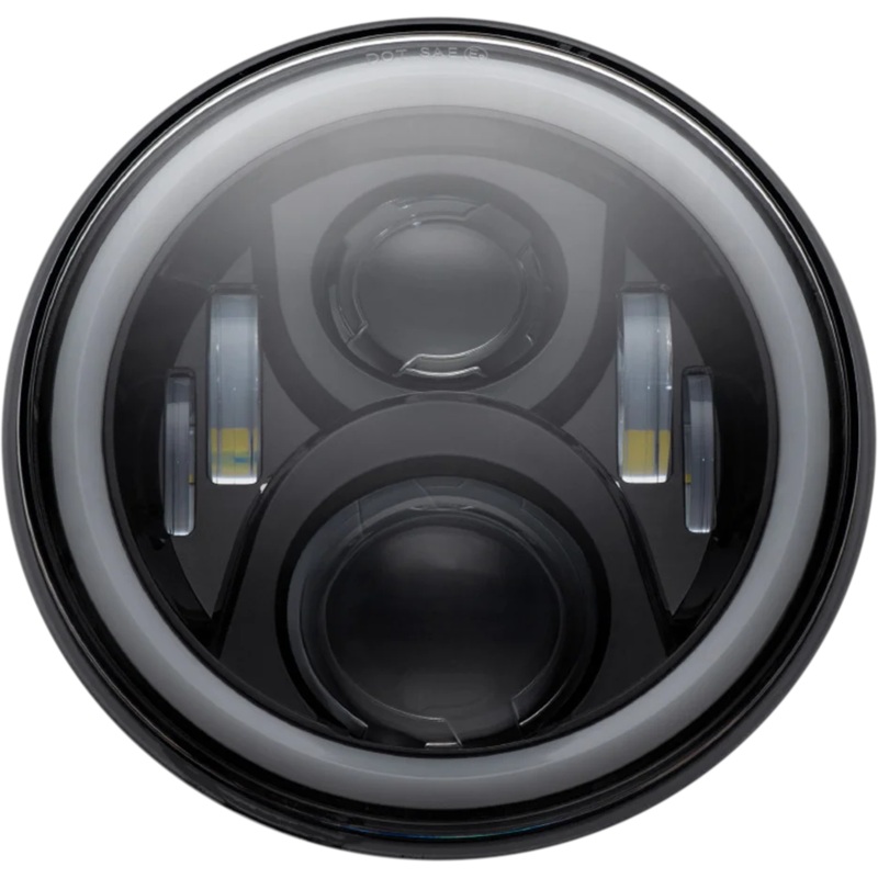 Custom Dynamics Headlamp – 7″ – LED – Black CD-7-13-B