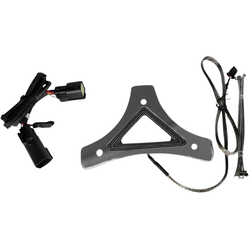 Custom Dynamics LED Backrest Light – Run/Brake – Chrome CD-BR-BCM-C