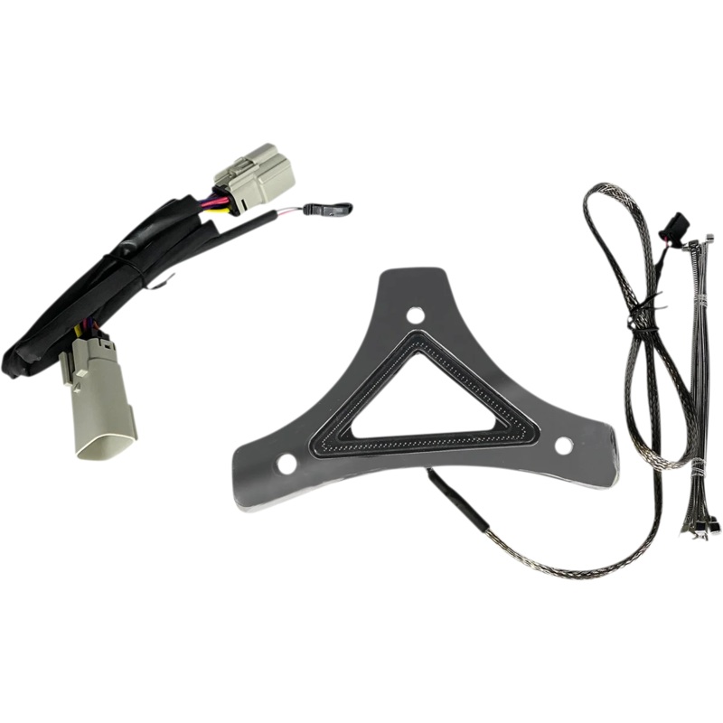 Custom Dynamics LED Backrest Light – Run/Brake – Chrome CD-BR-TKE-C