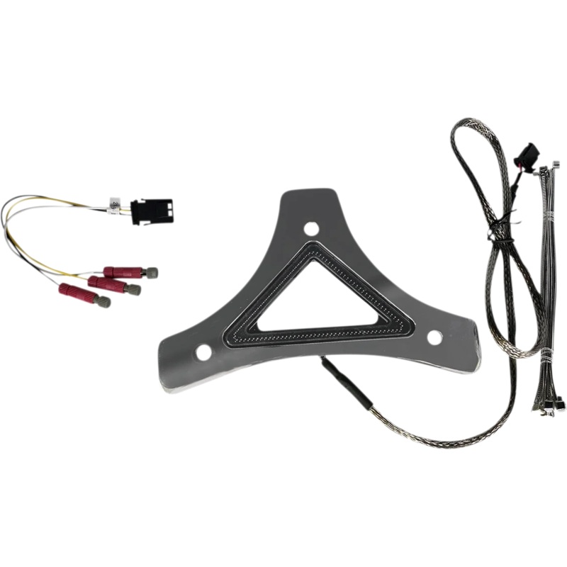 Custom Dynamics LED Backrest Light – Run/Brake – Chrome CD-BR-UNV-C