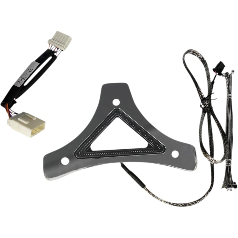 Custom Dynamics LED Backrest Light – Run/Brake – Chrome CD-BR-XL-C