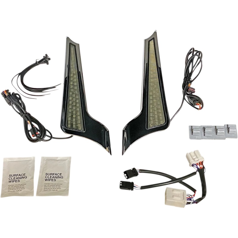 Custom Dynamics Panel Lights – Chrome – Smoke Lens CD-FASCIADC-HDC