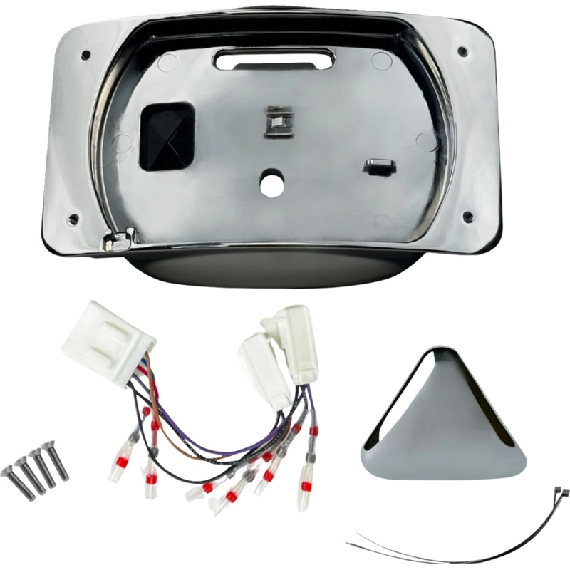 Custom Dynamics Taillight Eliminator/License Plate Mount – Chrome CD-ELIM-TL-C