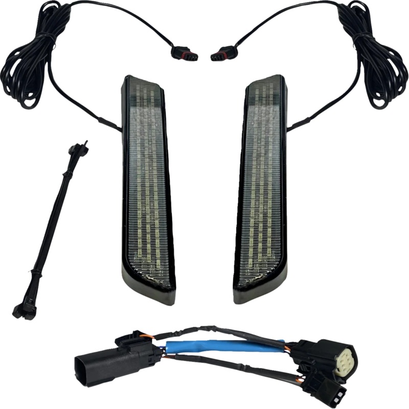 Custom Dynamics LED Fork Light – Smoke – Black CD-FORK-SS6-SB