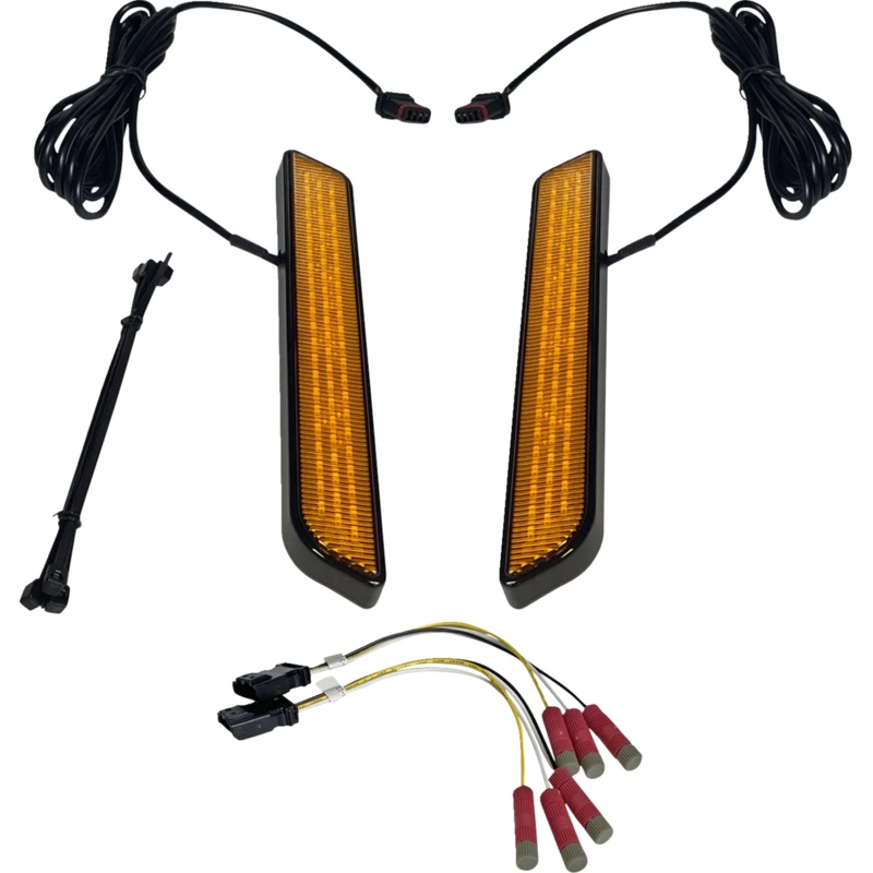 Custom Dynamics LED Fork Light – Smoke – Black CD-FORK-UNV-SB