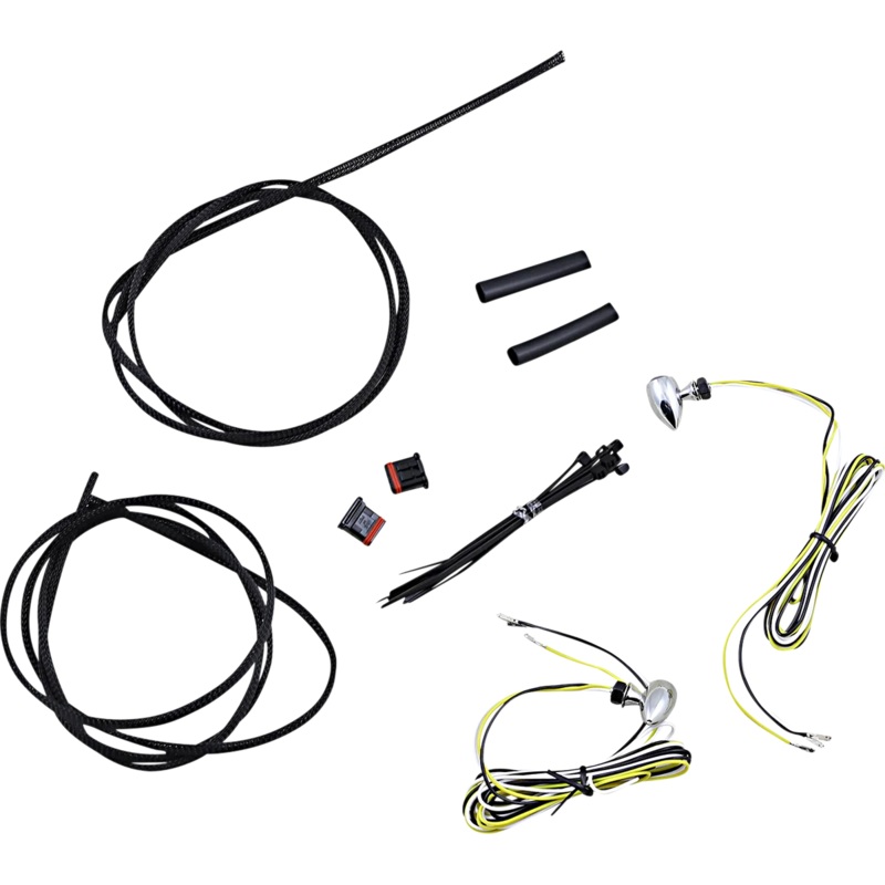 Custom Dynamics Micro Turn Signals – Dual – Amber/White – Chrome CD-MICRO-AW-C