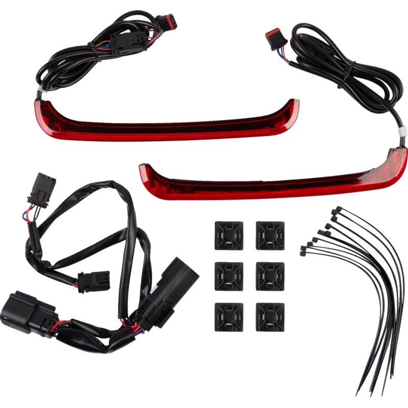 Custom Dynamics Saddlebag Lights – Red Lens CD-LPSEQ-BCM4-R