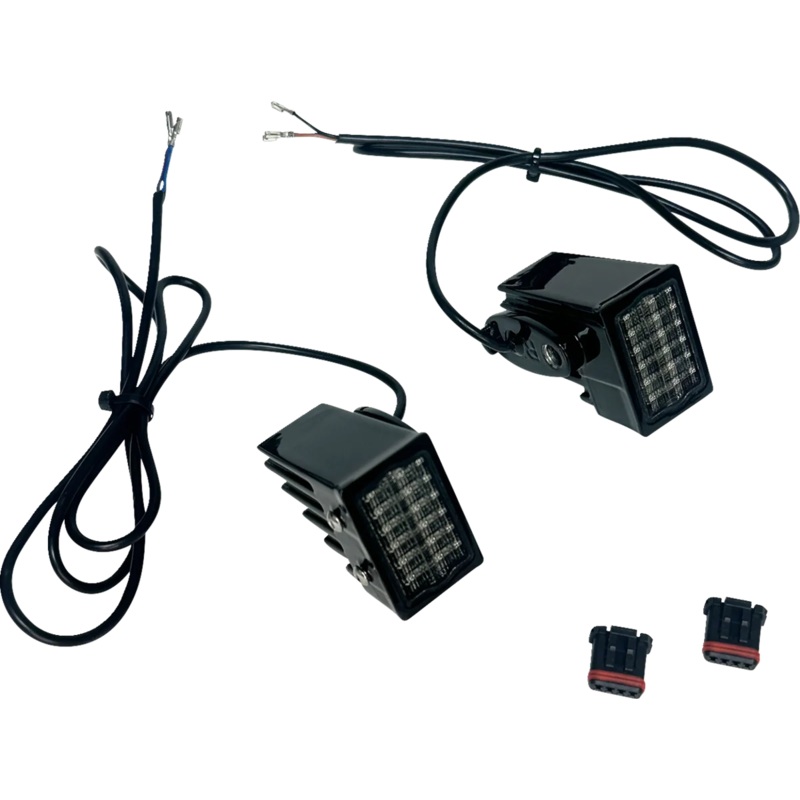 Custom Dynamics Turn Signals – LED – Rear – Black – Smoke Lens CD-RTS-18ST-B