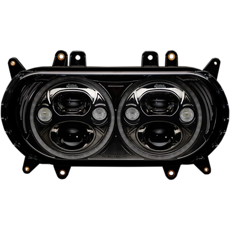 Custom Dynamics Headlight – Black – FLTR CDTB-RG-15-B