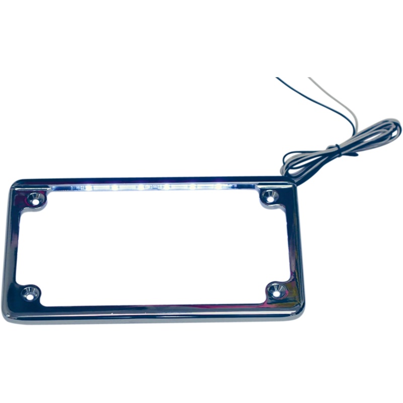 Custom Dynamics LED License Plate Frame – Chrome LPF-HRZ-C-LP