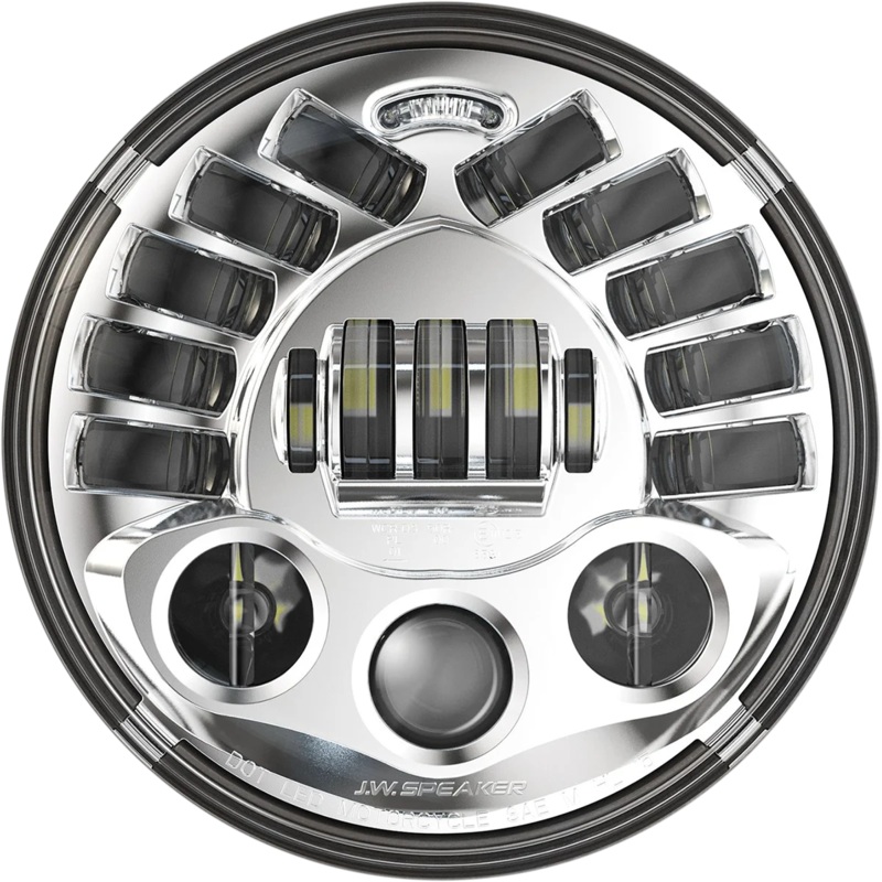 Custom Dynamics 7″ Adaptive Headlamp – Chrome PB-7A-IND-C