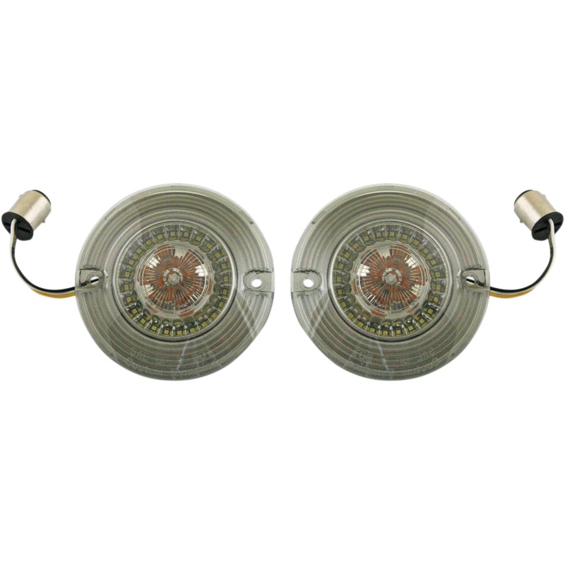 Custom Dynamics Front Turn Signal – White/Amber LEDs PB-AW-1157-T