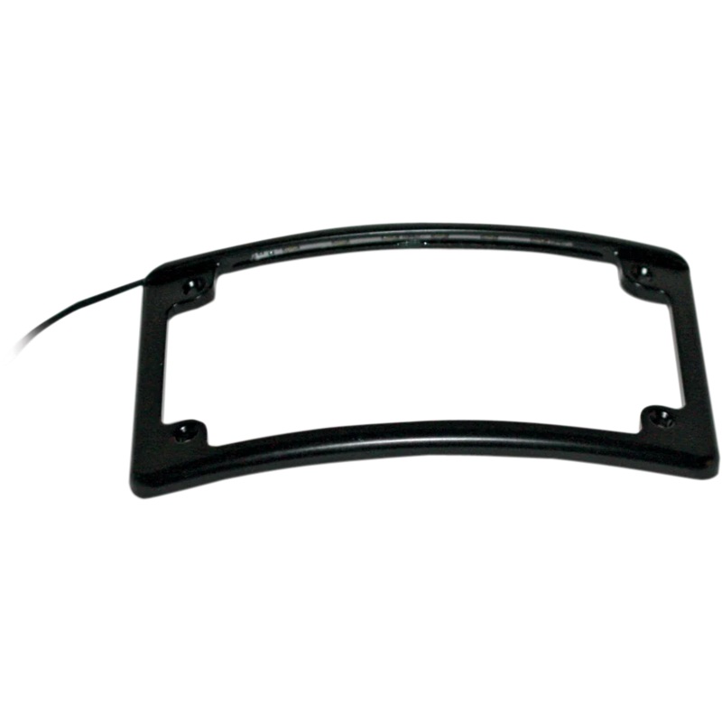 Custom Dynamics LED License Plate Frame – Black LPF-RAD-B-LP