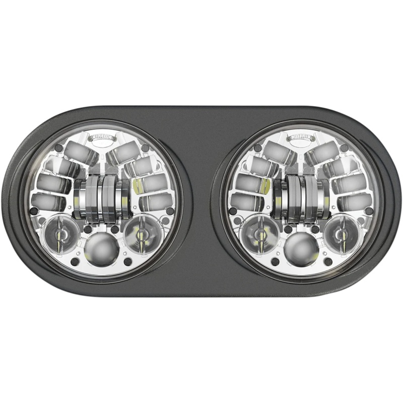 Custom Dynamics Adaptive LED Headlamps – Harley Davidson – Chrome PB-RG13A-C