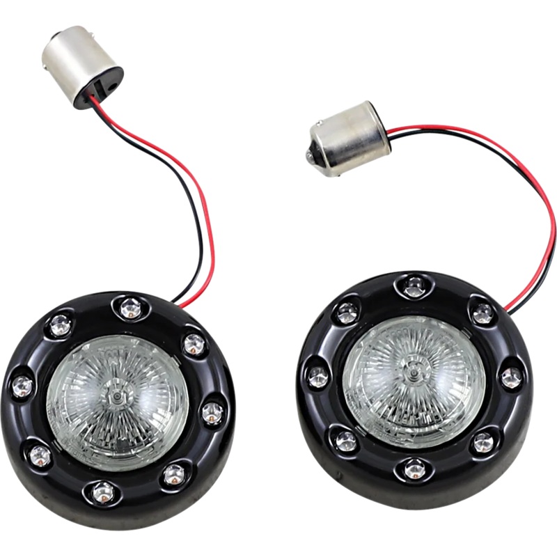 Custom Dynamics Bullet Turn Signal 1156 – Black – Smoke Lens PB-BR-RR 56-BS