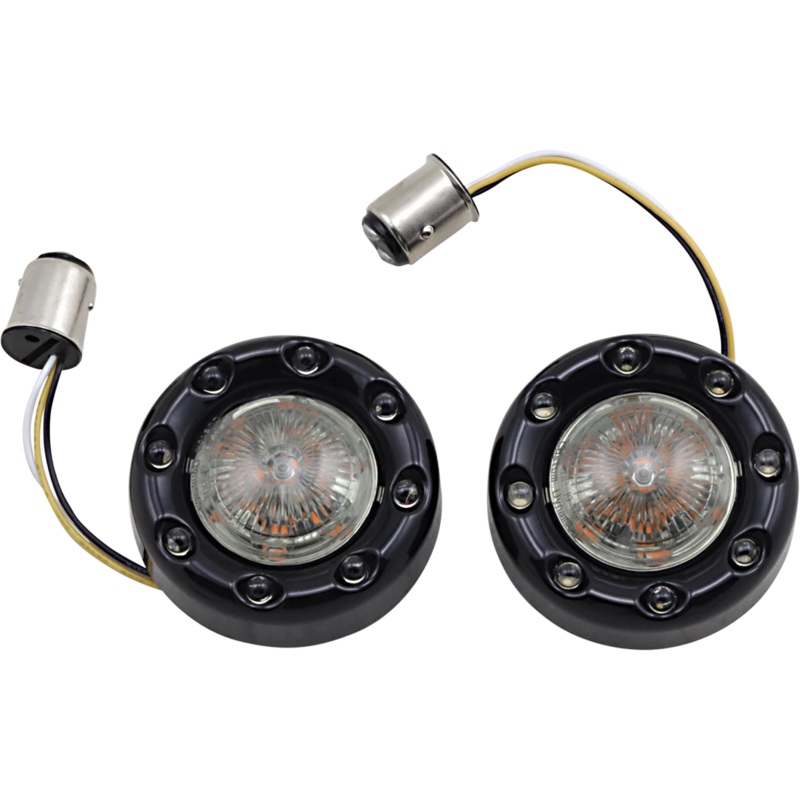 Custom Dynamics Bullet Turn Signal 1157 – Black – Smoke Lens PB-BR-AW-57-BS