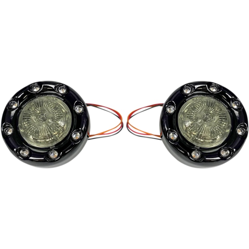 Custom Dynamics Bullet Turn Signal 1157 – Black – Smoke Lens PB-BR-RR-57-BS