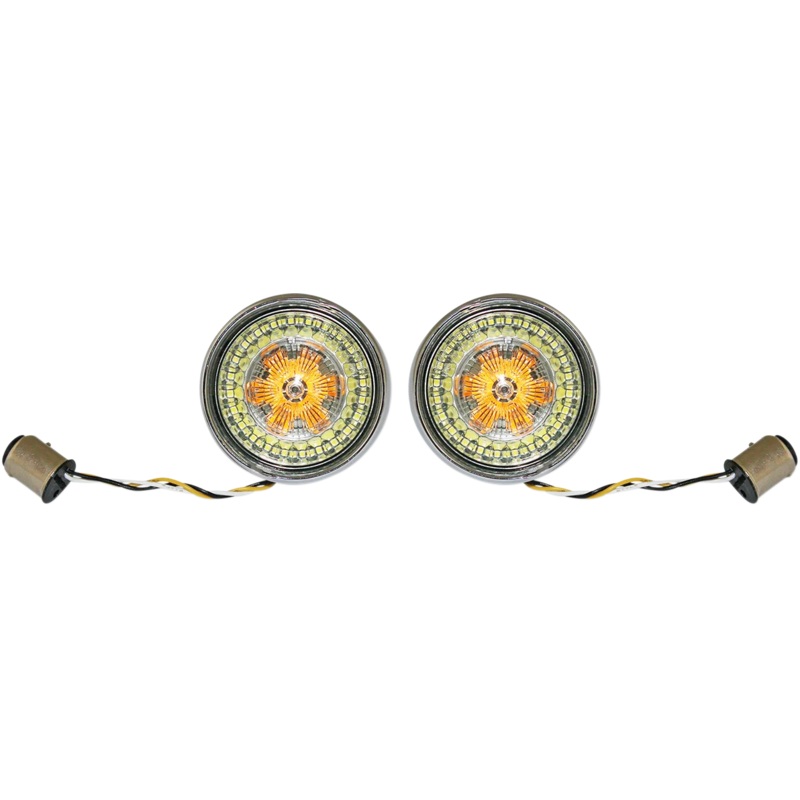 Custom Dynamics Bullet Turn Signal – 1157 – Chrome – Smoke Lens PB-BB-AW-1157CS
