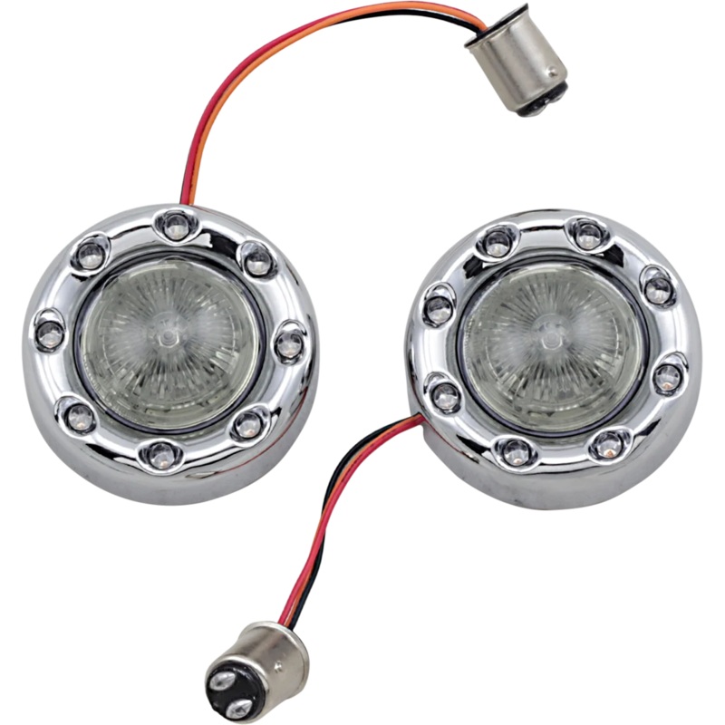 Custom Dynamics Bullet Turn Signal 1157 – Chrome – Smoke Lens PB-BR-RR-57-CS