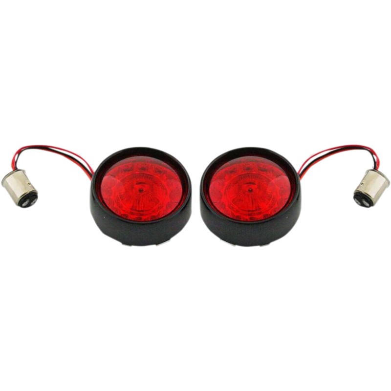 Custom Dynamics Bullet Turn Signal – 1157 – Gloss Black – Red Lens PB-BB-RR-1157BR