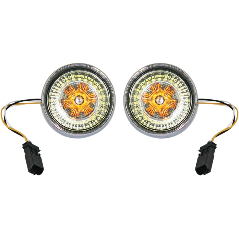 Custom Dynamics Bullet Turn Signal – JAE CVO – Chrome – Smoke Lens PB-BB-AW-JAECS