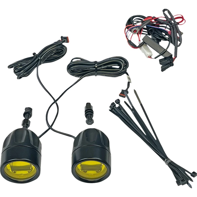 Custom Dynamics Fog Light – Black – Yellow Lens – Universal PB-FOG-UNV-YB