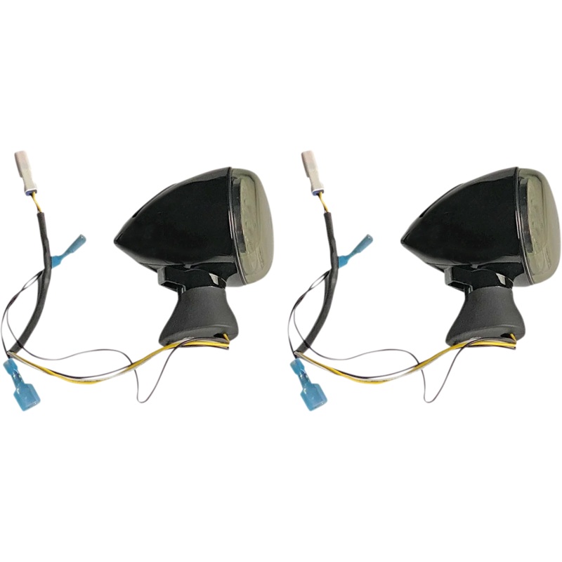 Custom Dynamics Front LED Turn Signal – Black – Scout PB-SCOUT-AW-BS