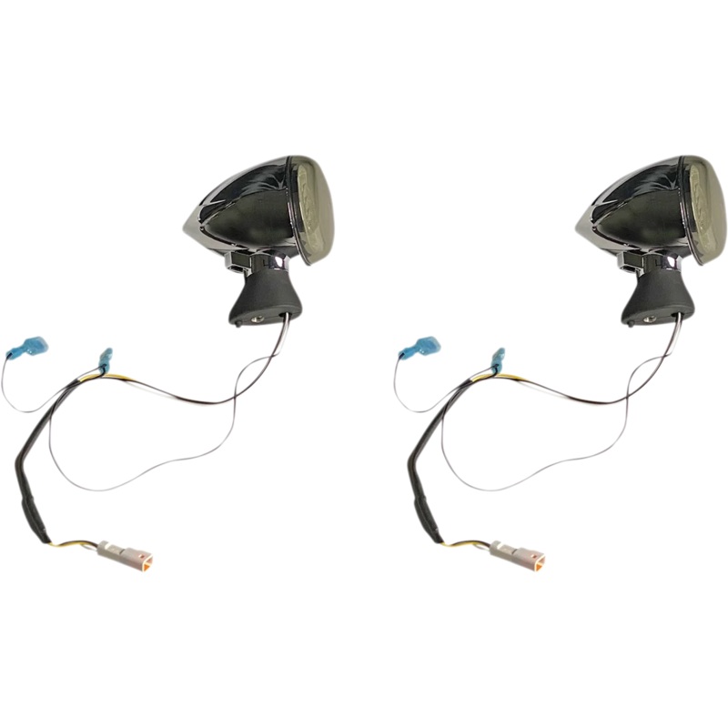 Custom Dynamics Front LED Turn Signal – Chrome – Scout PB-SCOUT-AW-CS