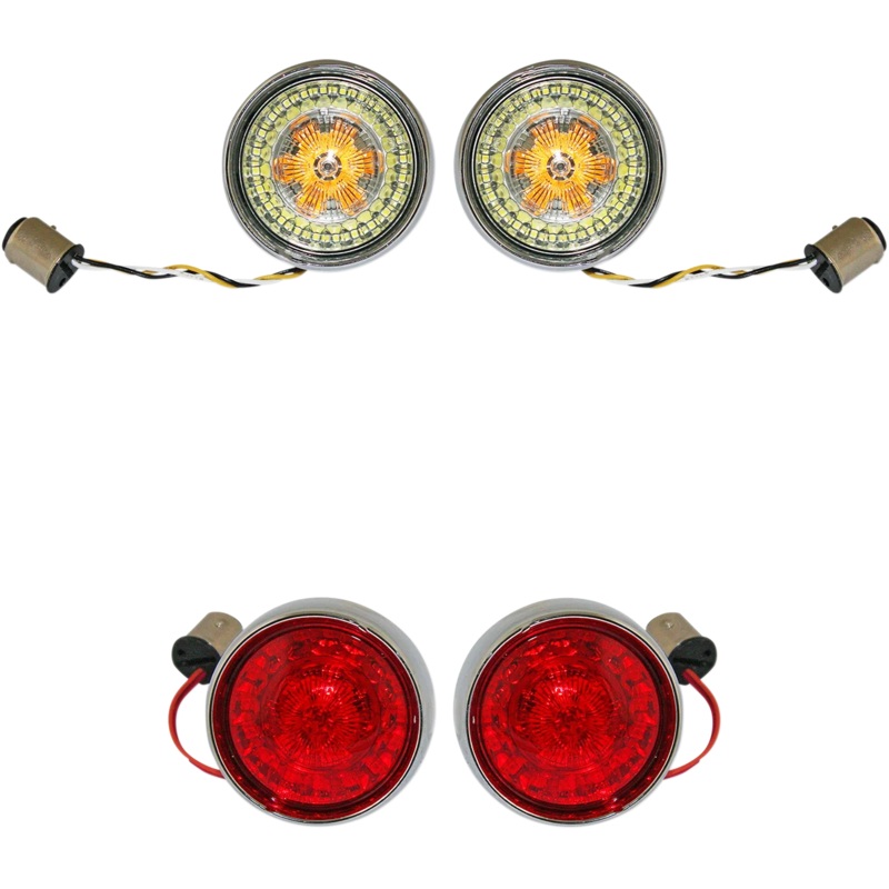 Custom Dynamics Full Bullet Turn Signal Conversion Kit – Chrome PB-BCM-BB-C