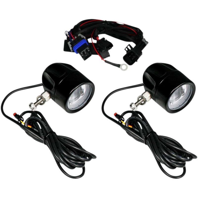 Custom Dynamics LED Fog Light – Indian – Black PB-FOG-IND-B