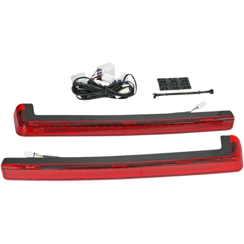 Custom Dynamics LED Run/Brake/Turn Tour-Pak Arms – Red Lens – ’06-’13 PB-TP-ARM-TPCR