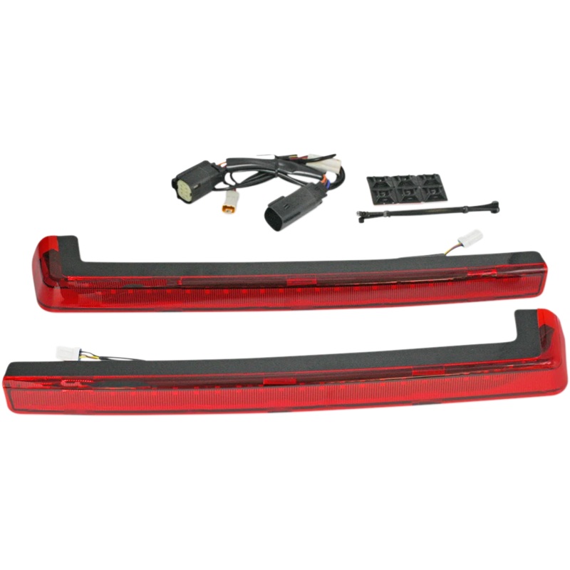 Custom Dynamics LED Run/Brake/Turn Tour-Pak Arms – Red Lens – 14+ PB-TP-ARM-14R