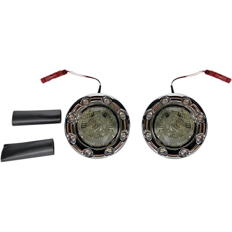Custom Dynamics ProBEAM Bullet Ringz LED Turn Signals – Chrome/Smoke PB-BR-RR-IND-CS
