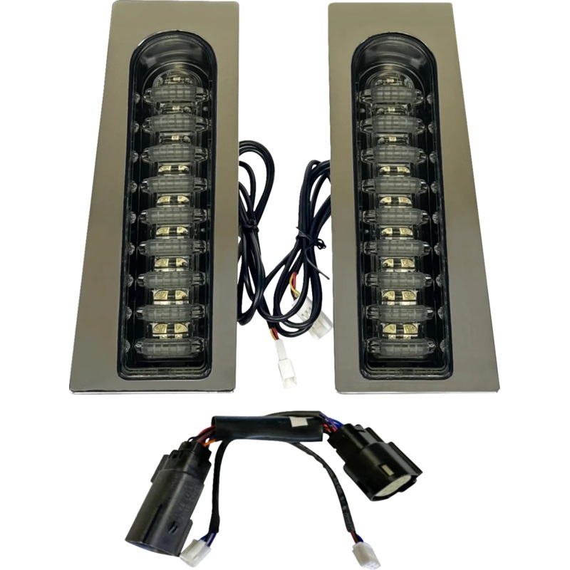 Custom Dynamics ProBEAM Fillerz Dual Color Lights – Smoke – Chrome PB-ECE-FILL-SC