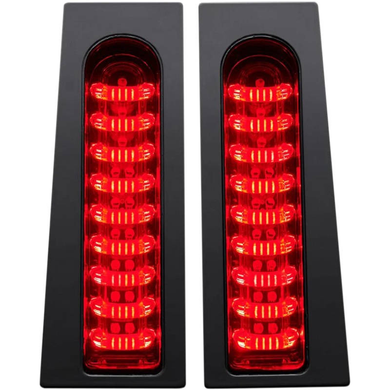 Custom Dynamics ProBEAM Fillerz Lights – Red – Gloss Black PB-FILL-R-B