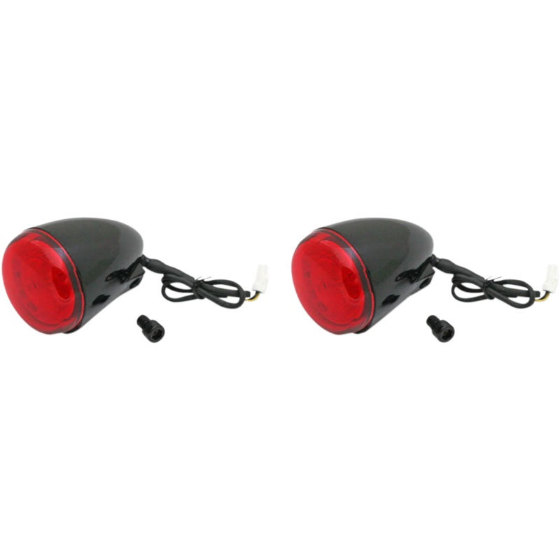 Custom Dynamics ProBEAM Turn Signals – Black/Red PB-IND-RTS-R-B